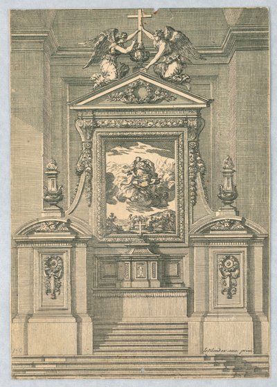 Entwurf für Altäre, aus "Autels et Retables" von Jean le Pautre