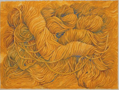Ocker Gelbe Wolle, 2013 von Jeanne Maze