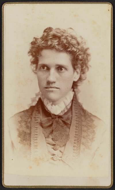 Carte-de-visite Porträt von Miss Julia J. Thomas, ca. 1875 von Jefferson Beardsley