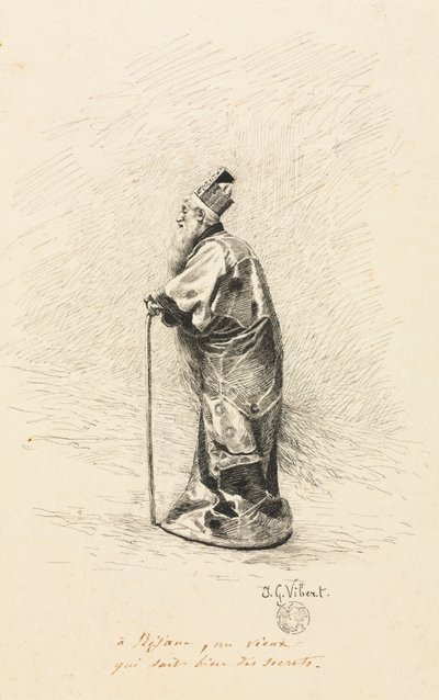 Studie für den Magier in "Conte de Fée" (Märchen) von Jehan Georges Vibert
