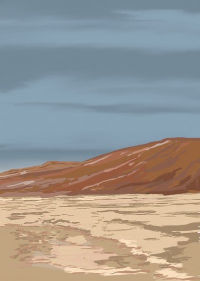 Gelassene Wüstenlandschaft von Jenna Alheit