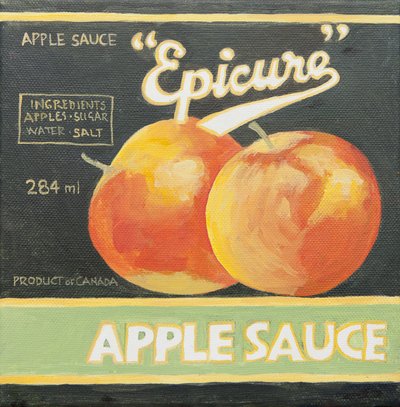 Epicure Apfelmus-Dosenetikett von Jennifer Abbott
