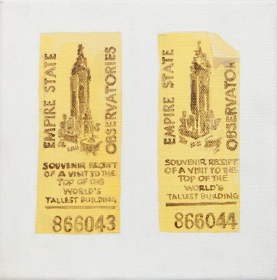 Altes Ticket des Empire State Building von Jennifer Abbott