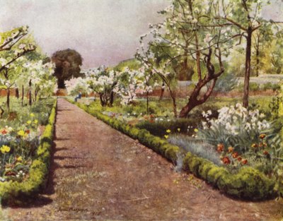 Fulham, Der Blumenweg im ummauerten Garten von Jessie MacGregor