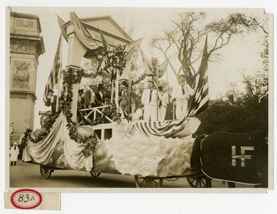 Historischer Paradewagen Nr. 47 Willkommen bei Lafayette von Jessie Tarbox Beals