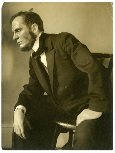 William Raoul vom Liberal Club als Abraham Lincoln, um 1905-13 von Jessie Tarbox Beals