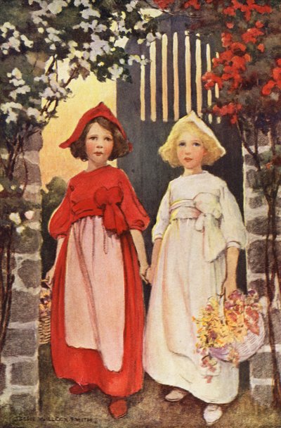 Schneewittchen und Rosenrot von Jessie Willcox Smith