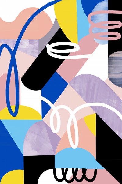Lebendige abstrakte Formen von Jilli Darling