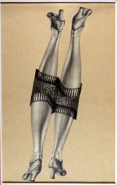 Collage „Deux belles jambes“ - von Jindrich Styrsky (1899-1942) von Jindrich Styrsky
