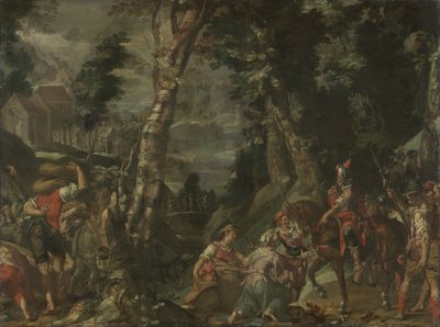 Begegnung zwischen David und Abigail von Joachim Anthonisz. Wtewael