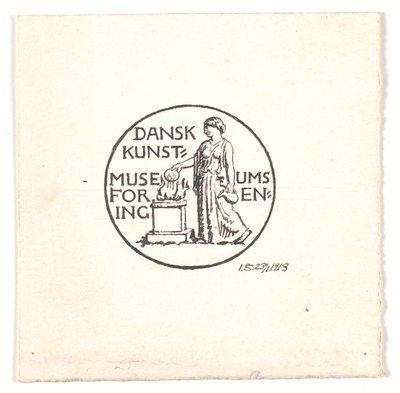 Entwurf für eine Vignette für die Dänische Museums Kunstforening von Joakim Frederik Skovgaard