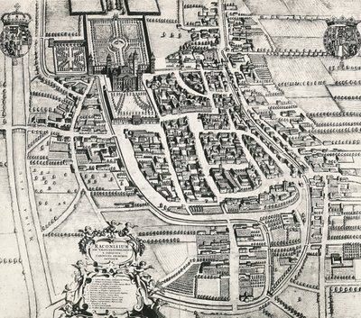 Karte von Racconigi, Gravur von Joan Blaeu (1596-1673), Italien von Joan Blaeu