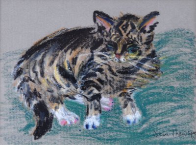 Getigerte Katze, 2005 von Joan Thewsey