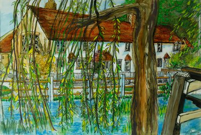 Der Teich bei Hedgerley von Joan Thewsey