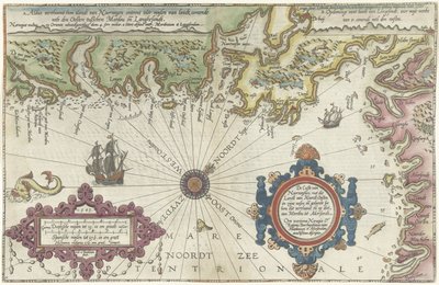 Karte der Küste von Norwegen und Schweden zwischen Merdøy und Uddevalla von Joannes van Doetecum