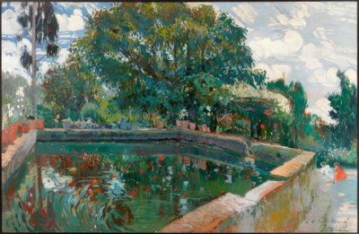 Der Teich von Can Pau Segimon von Joaquim Mir i Trinxet