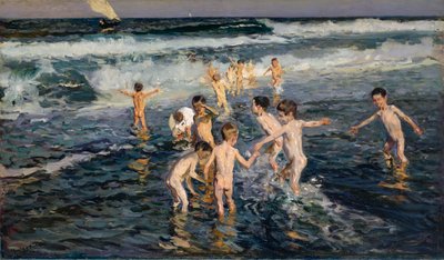 Kinder baden, 1899 von Joaquin Sorolla y Bastida