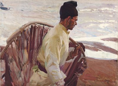 Garnelenfischer, Valencia, 1908 von Joaquín Sorolla