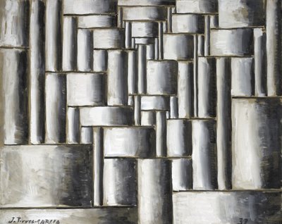 Abstrakte Komposition Tubular von Joaquin Torres Garcia