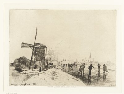 Ansicht von Maassluis von Johan Barthold Jongkind
