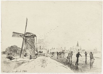 Ansicht von Maassluis von Johan Barthold Jongkind