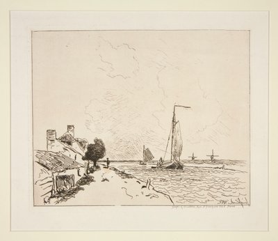 Die zwei Segelboote von Johan Barthold Jongkind