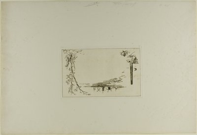 Titelseite, aus Cahier de six eaux-fortes, vues de Hollande von Johan Barthold Jongkind