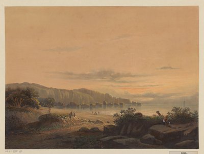 Ansicht einer Bucht auf Java von Johan Conrad Greive