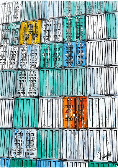 Bunte Container-Entdeckung von Johan Liewendahl