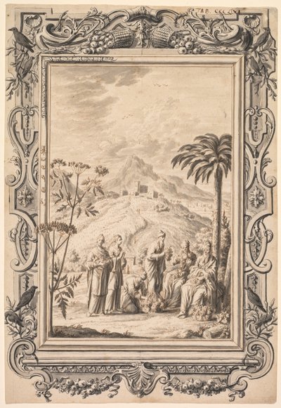 Illustration und Randgestaltung für Kupfer-Bibel von Johan Melchior Füssli