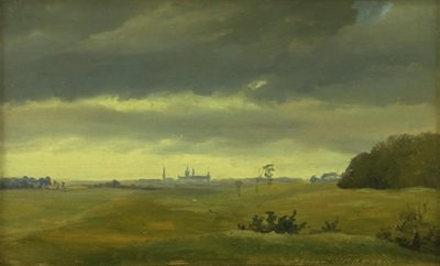 Ansicht von Frederiksborg von Hestehaven von Johan Thomas Lundbye