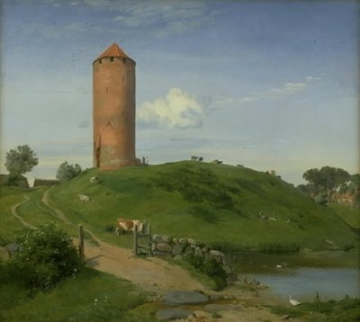 Der Gänseturm in Vordingborg, Seeland von Johan Thomas Lundbye