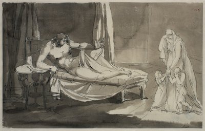 Habe eine zärtliche Sicht. Blatt 8 in der Melancholie-Serie von Johan Tobias Sergel