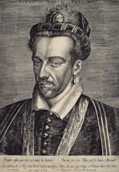 Henri III Valois (1551-89) von Johan Wierix