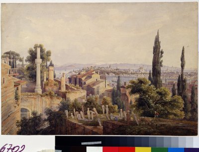 Ansicht von Konstantinopel und dem Goldenen Horn von Johan Wolfensberger