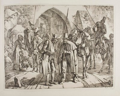 Kosaken verkaufen gestohlenes Eigentum an jüdische Kleinhändler von Johann Adam Klein