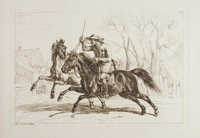 Ungar zu Pferde von Johann Adam Klein