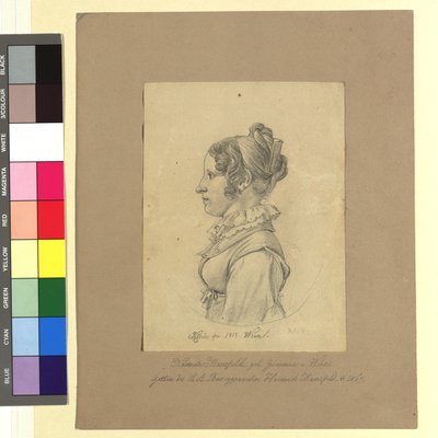 Nannette (Anna Maria) Mansfeld, geb. Zimmer (Gemahlin von Heinrich Josef Mansfeld, Kupferstecher u. Graveur) von Johann Adam Klein
