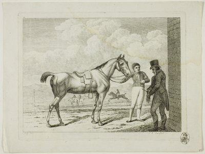 Reitschule und Pferde von Johann Adolph Darnstedt