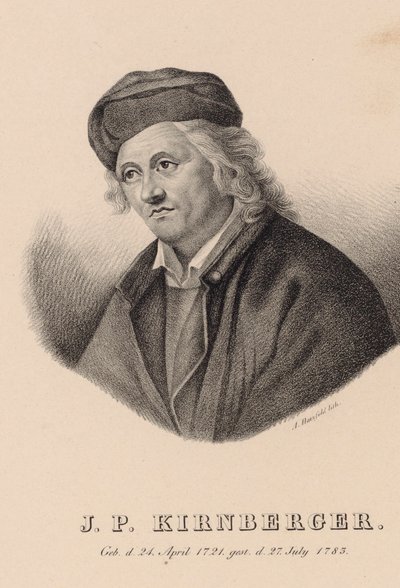 Porträt des Komponisten Johann Philipp Kirnberger von Johann Andreas Hatzfeld
