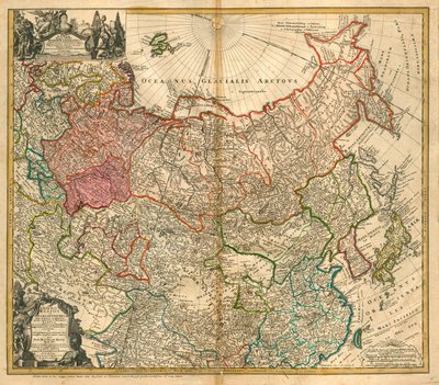 Karte von Russland - Homann, Johann Baptist - 1738 - Private Sammlung von Johann Baptista Homann