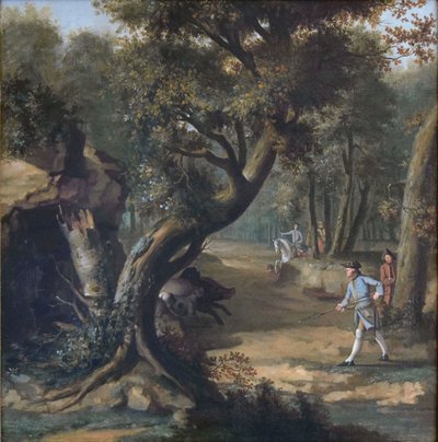 Wildschweinjagd von Johann Christian Klengel