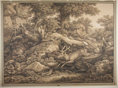 Szene aus Chigis Park in Ariccia von Johann Christian Reinhart