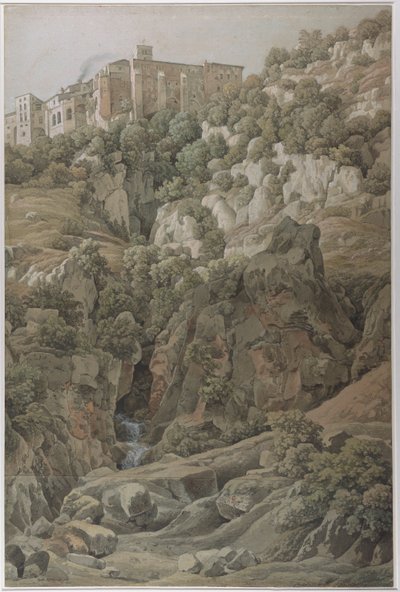 Das Benediktinerkloster Santa Scholastica bei Subiaco in den Sabiner Bergen von Johann Christian Reinhart