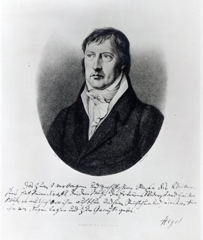 Georg Wilhelm Friedrich Hegel, graviert von F.W. Bollinger, ca. 1825 von Johann Christian Xeller