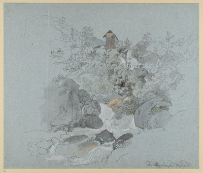 Der Muggendorfer Wasserfall von Johann Christoph Erhard