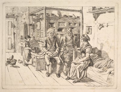 Die jüdische Familie um den Ofen von Johann Christoph Erhard