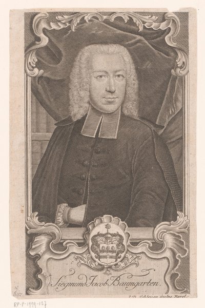 Porträt von Sigmund Jacob Baumgarten von Johann David Schleuen (I)