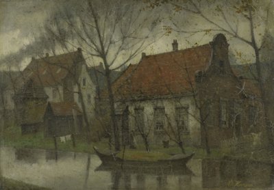Ansicht in einem Dorf von Johann Eduard Karsen