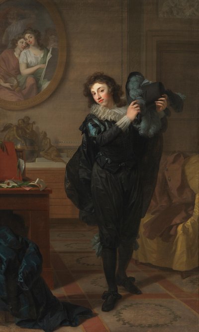 Herr Chatelain (?) in Kostümierung von Johann Friedrich August Tischbein